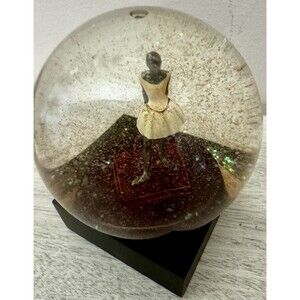 CoolSnowGlobes Degas Dancer Ballerina Snow Globe Glass Piano Black Base⁠